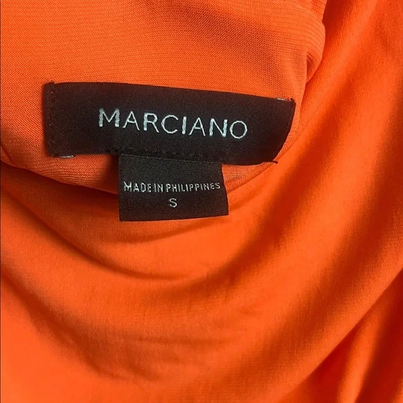 Marciano Elegant Orange Sleeveless Dress - Picture 3 of 6